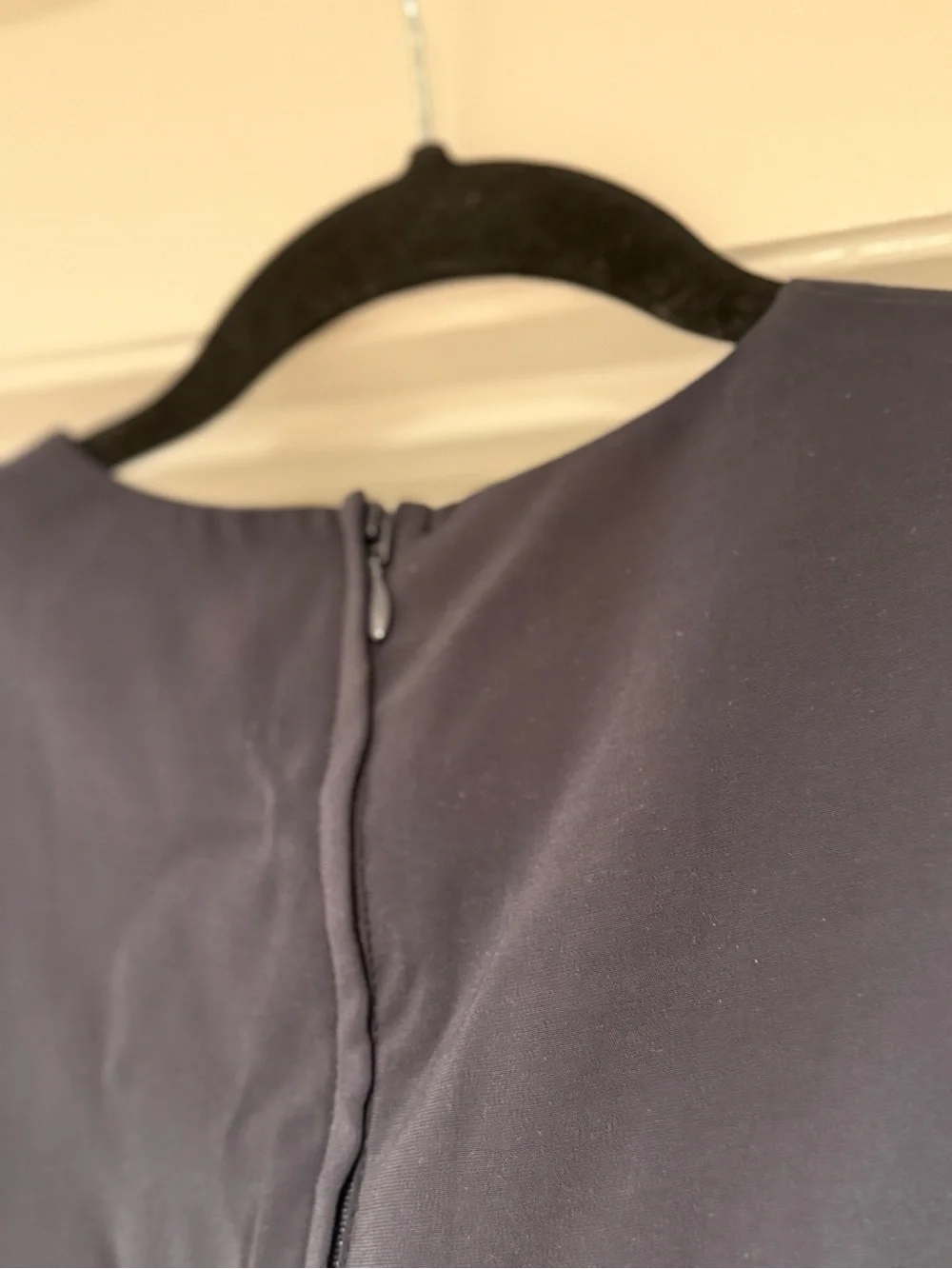 H&M Navy Blue Pleated Cape Top Dress